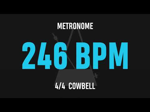 246 BPM 4/4 - Best Metronome (Cowbell)