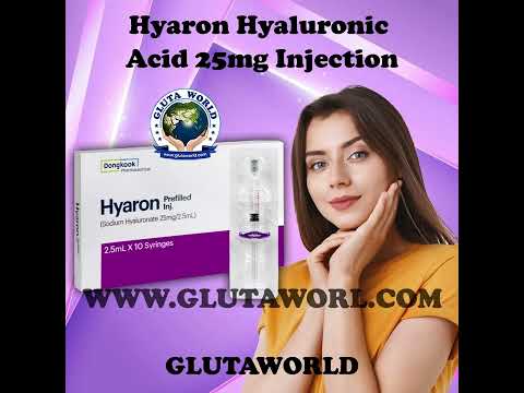 Hyaron hyaluronic acid 25mg injection, 6ml