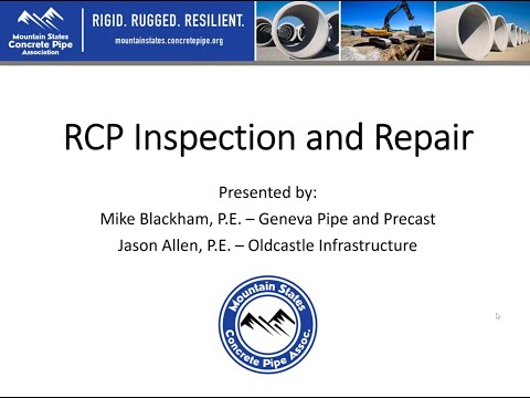 RCP Inspection and Repair - MSCP Academy Webinar - December 2021