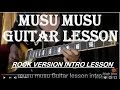 Musu Musu - Guitar lesson | Intro | Rock version