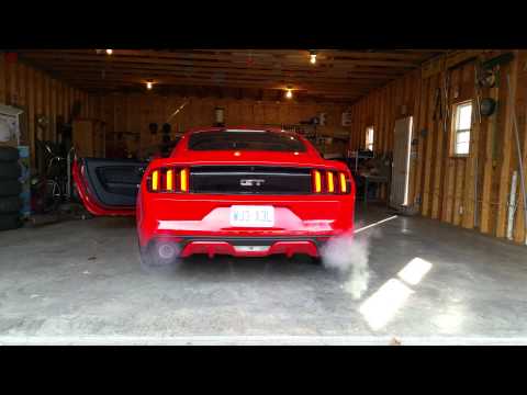 Stainless Works H-pipe Cat back on Mustang GT P.P
