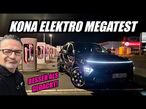 Neuer Hyundai Kona Elektro im Test! Reale Reichweite Ladezeit am Tesla Supercharger uvm Elektroauto