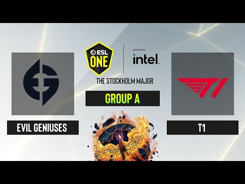 Dota2 - Evil Geniuses vs. T1 - Game 1 - Group A - ESL One Stockholm 2022