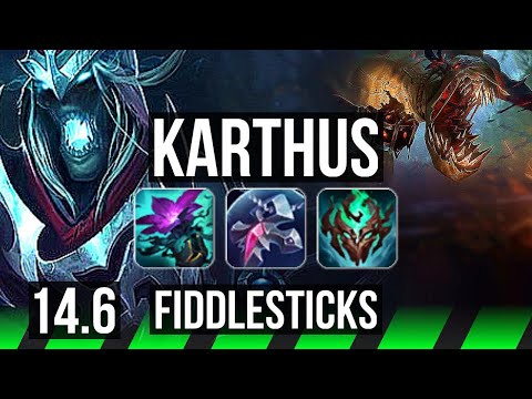 KARTHUS vs FIDDLE (JNG) | Quadra, 1200+ games, 6 solo kills, 26/6/14, Legendary | KR Master | 14.6