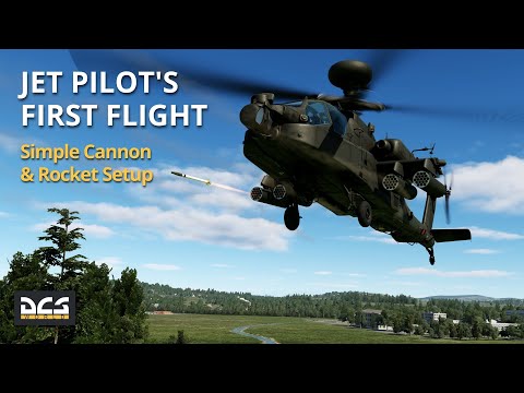 Jet pilot's first flight in the AH-64D Apache (DCS): Keep it Simple Cannon & Rocket Setup