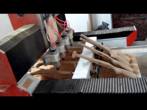 1300*1800mm 4 axis cnc router machine process gun