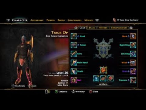Neverwinter Paladin Tank Deathless Msod plus build 