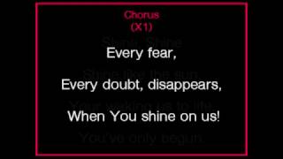 Shine on us - worship karaoke/backing track and lyrics. Bethel Music