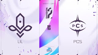 LFL Division2 Spring Split 2022 - W1D1 - LIL vs PCS