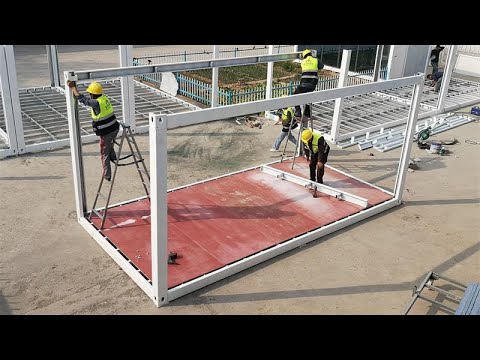 Prefab rectangular vertical expansions in steel structure, f...