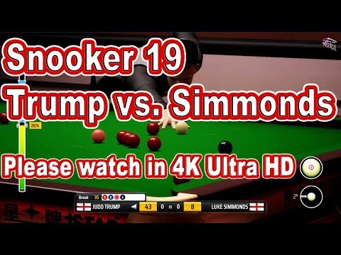 Snooker 19 – Trump vs  Simmonds - Please watch in 4K- Ultra HD