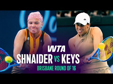 Diana Shnaider vs. Madison Keys | 2026 Brisbane Round of 16 | WTA Match Highlights