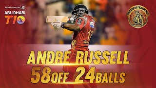 Andre Russell I 58 runs 24 balls I  2/12 I Man of 