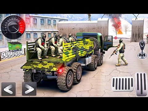Heavy Army Cargo Vehicle Transporter Truck Driving 3D - Army Truck Simulator - Android GamePlay