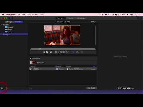 Apple Compressor: Create a Custom Compression Location - Larry Jordan PowerUp Webinar 251