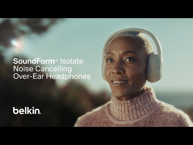 سماعات رأس بيلكن SoundForm isolate لاسكلية عازلة ل...