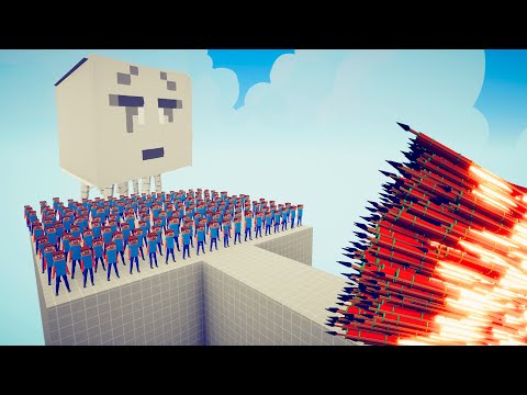 100x MINECRAFT STEVE + 3x GHAST vs EVERY GOD - Totally Accurate Battle Simulator TABS