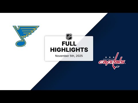 NHL Highlights | Blues vs. Capitals | November 05, 2025