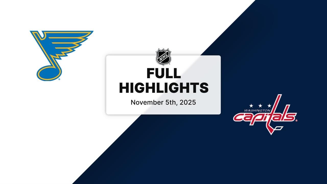 NHL Highlights | Blues vs. Capitals | November 05, 2025