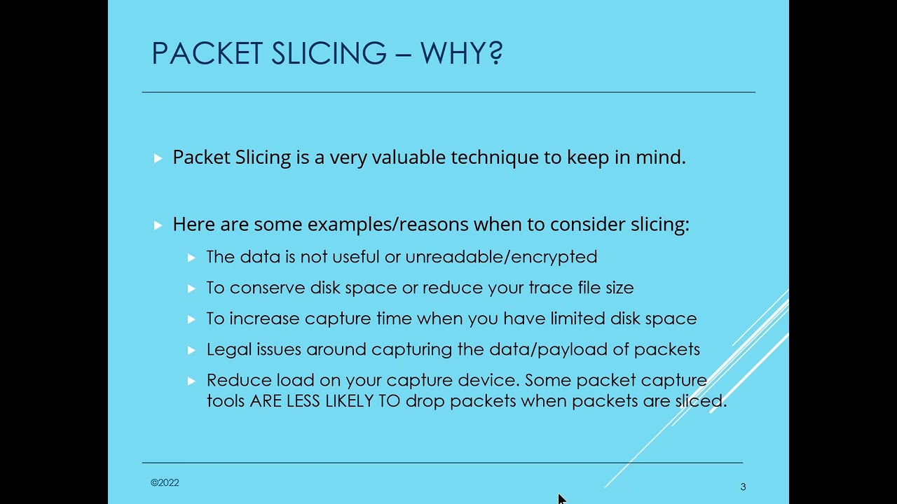 Pros and Cons of Packet Slicing