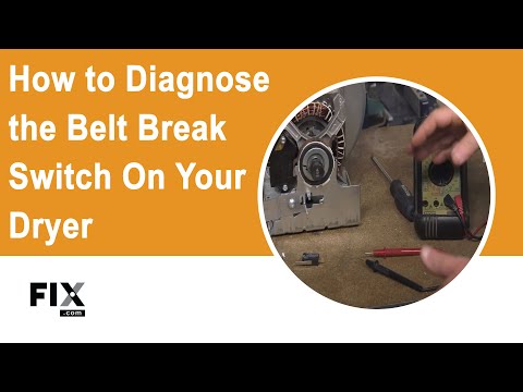 DRYER REPAIR: How to Diagnose the Belt Break Switch on Your Dryer | FIX.com