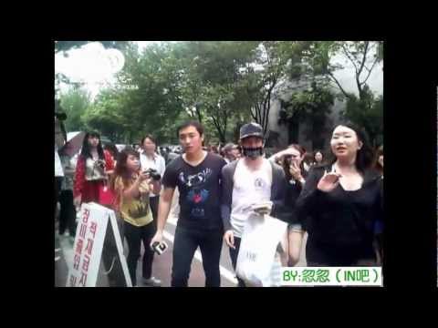 [Fancam/Close]120615 DongWoo Beside KBS.Going to MusicBank