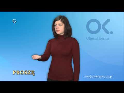 Język Migowy- Proszę grzecznościowe