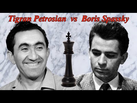 Partite Commentate di Scacchi 428 - Petrosian vs Spassky - Boris Cavalca la Tigran - 1966 [E63]