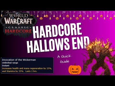 A Quick Guide to all the Important bits in Hallows End 2023 on Hardcore/Classic Era Servers.