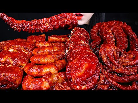 ASMR SPICY SEAFOOD, 해물찜 먹방, SPICY ENOKI MUSHROOM, 버섯 먹방, 문어, OCTOPUS, 새우, SHRIMP, 전복, 계란말이 먹방MUKBANG