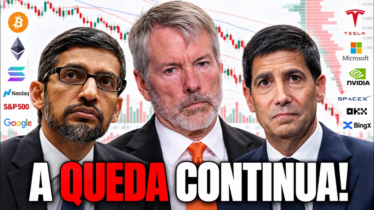 A QUEDA CONTINUA! OPORTUNIDADE? BITCOIN, SP500, NASDAQ, GOOGLE, META, XAU