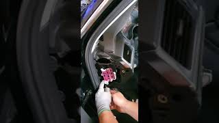 Audi A6 4G C7 removing the left fuse panel to access the relays
