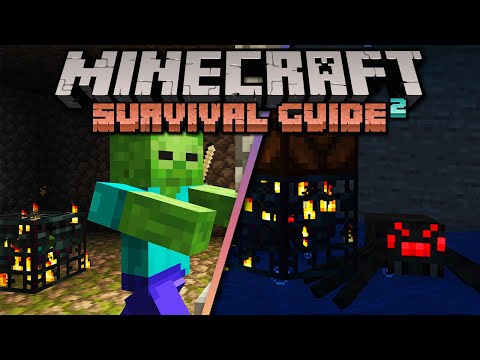 Pixlriffs - Zombie & Spider Spawner XP Farms! ▫ Minecraft Survival Guide (1.18 Tutorial Let's Play) [S2 Ep.21]