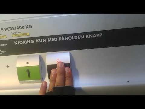 INTERLOCK MECHANISM PROBLEM! 2010 Cibes Lift A5000 elevator at Sørumsandvegen 66B, Sørum, Norway.