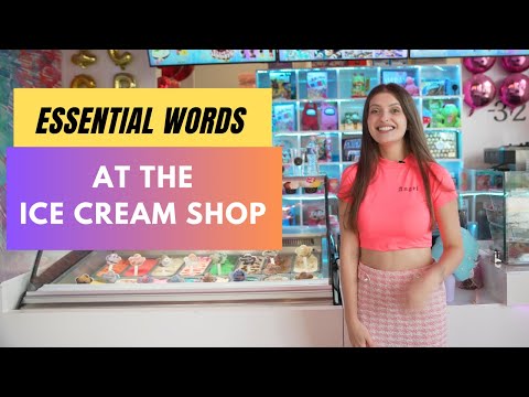 English Vocabulary at an ICE CREAM SHOP - REAL ENGLISH