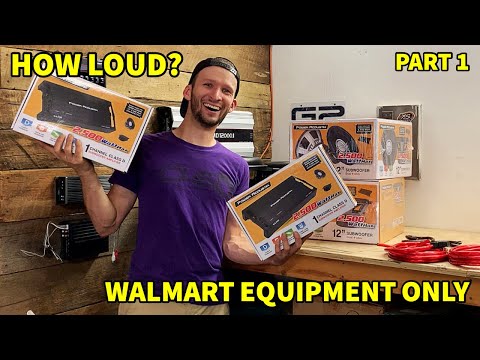 How LOUD Can We Make a Walmart Subwoofer Build? Part 1