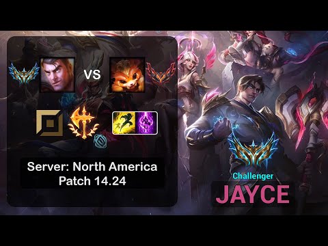 Jayce Top vs Gnar - NA Challenger - Patch 14.24
