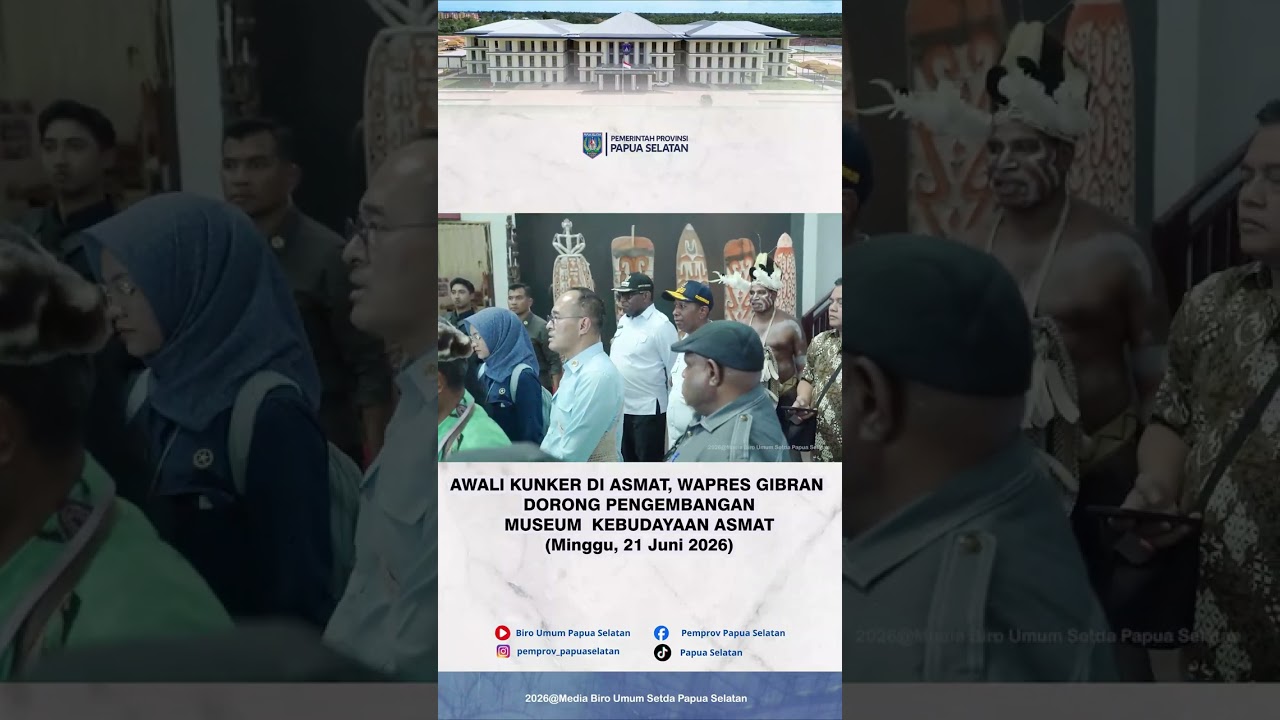 Awali Kunker Di Asmat, Wapres Gibran Dorong Pengembangan Museum Kebudayaan Asmat