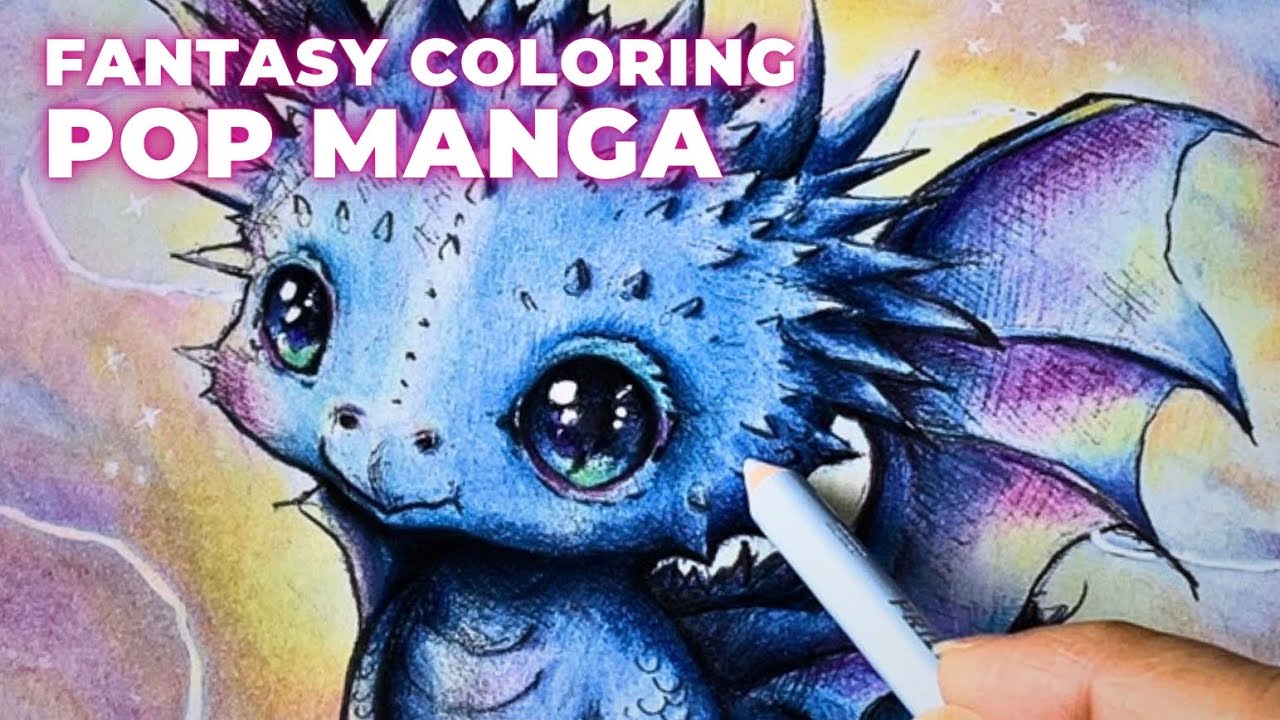 Baby Dragon Coloring Page — Camilla d'Errico | Best of Pop Manga