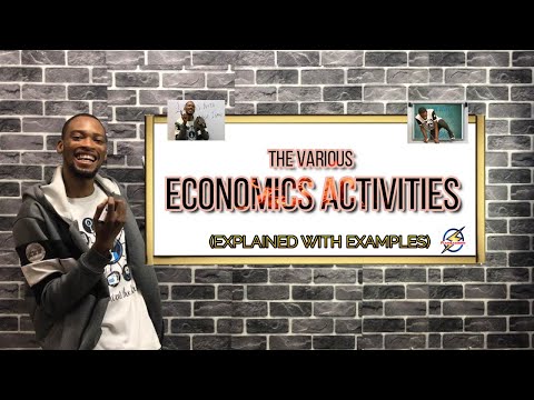 Economics Activities - Meaning And Classes