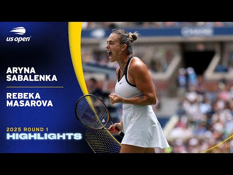 Aryna Sabalenka vs. Rebeka Masarova Highlights | 2025 US Open Round 1