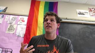 Teacher Moments w/ Pride Flag in Classroom Students Come Out