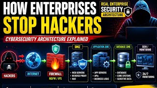 Enterprise Cybersecurity Architecture Explained | Firewall, DMZ, WAF, SIEM & Zero Trust
