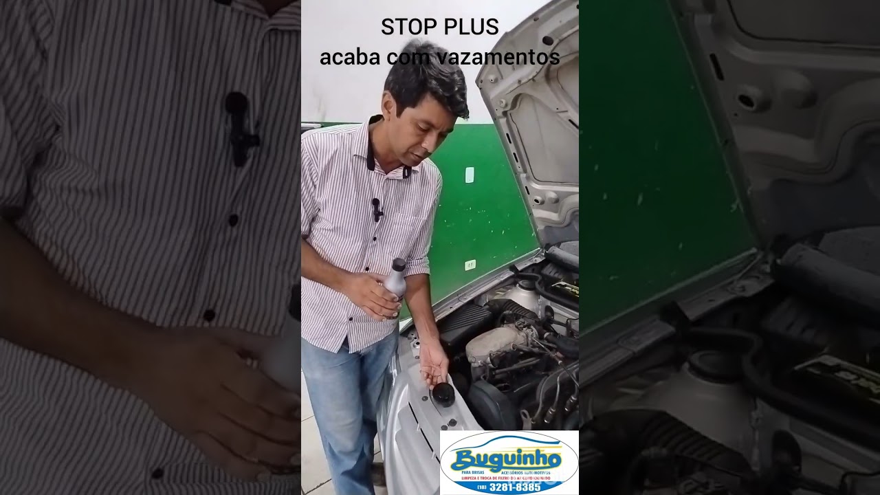 STOP PLUS produto para tirar vazamento de óleo de motor, câmbio e cx de direção hidráulica.