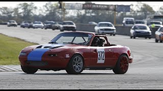 24hrs of Lemons MSR Houston Nov 2019 Sat Highlights from #372 (Red Miata)
