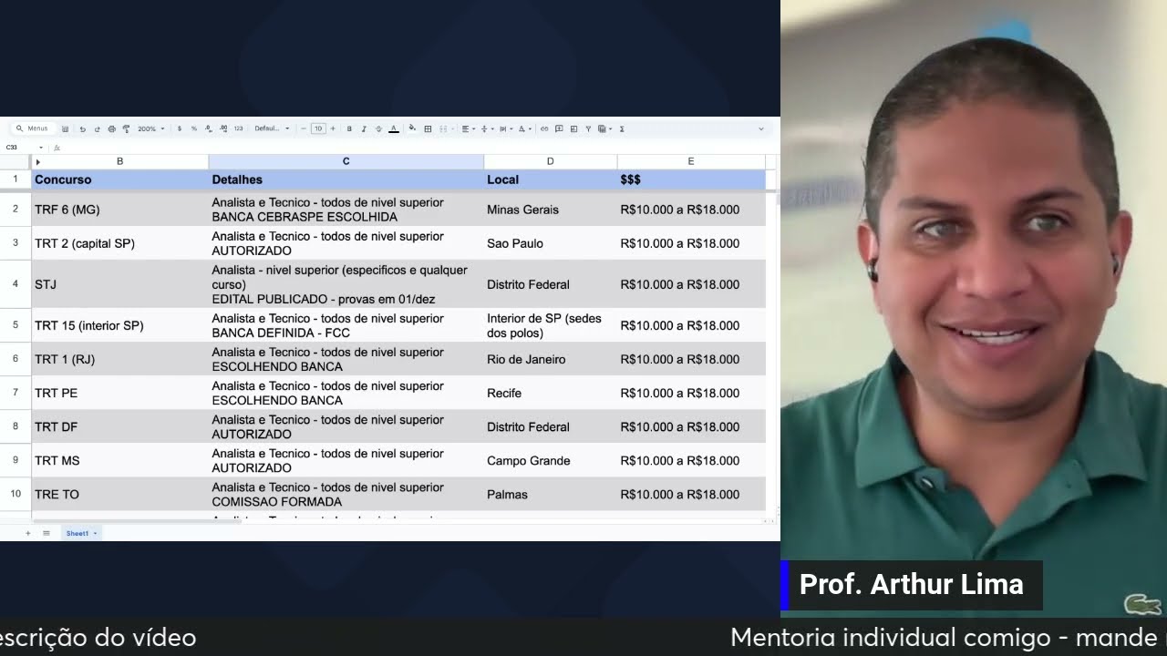 Concursos CERTOS para 2024 e 2025 - decida para qual se preparar