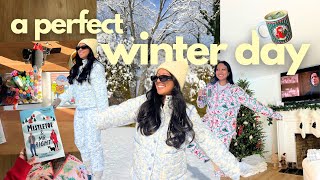 a cozy winter day❄️📖🍵 first snowfall, childhood hobbies, reading - 30 before 30 VLOGMAS DAY 15