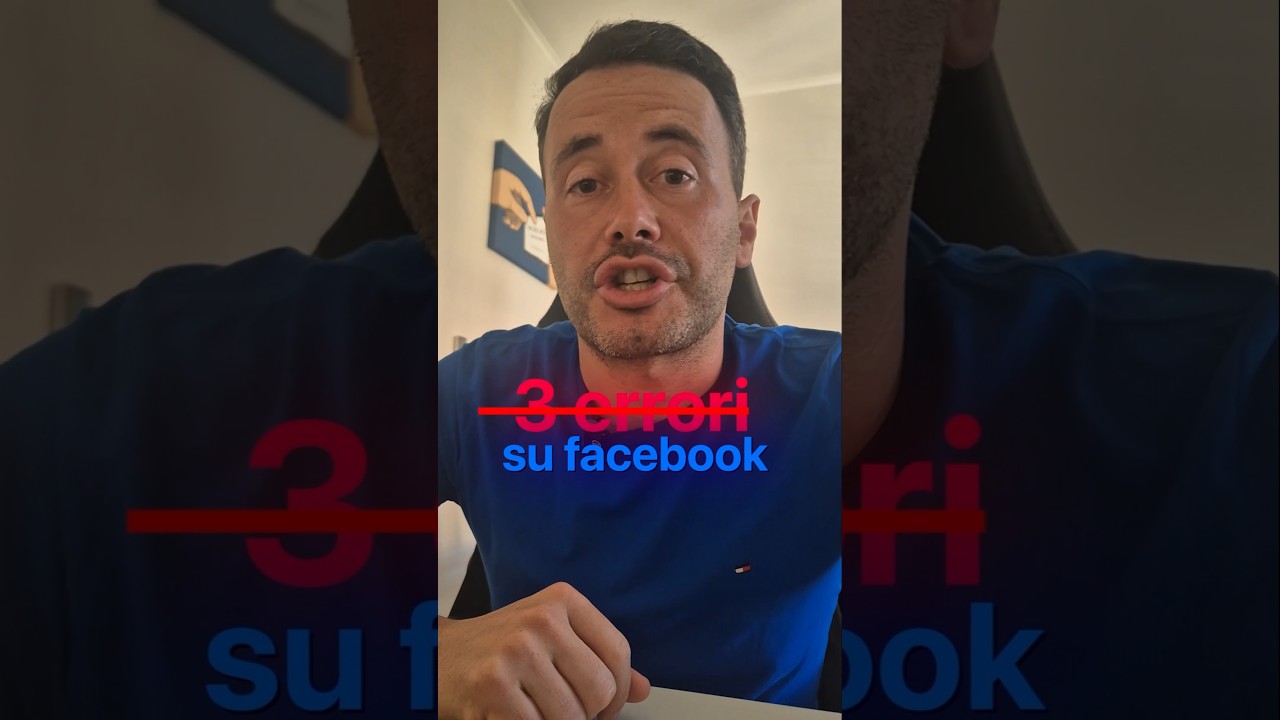 3 errori che sicuramente fai su facebook ads