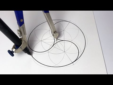 Relaxing Pentagram Mandala Drawing Process