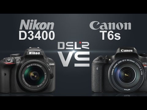 Nikon D3400 vs Canon Rebel T6s (EOS 760D/8000D)